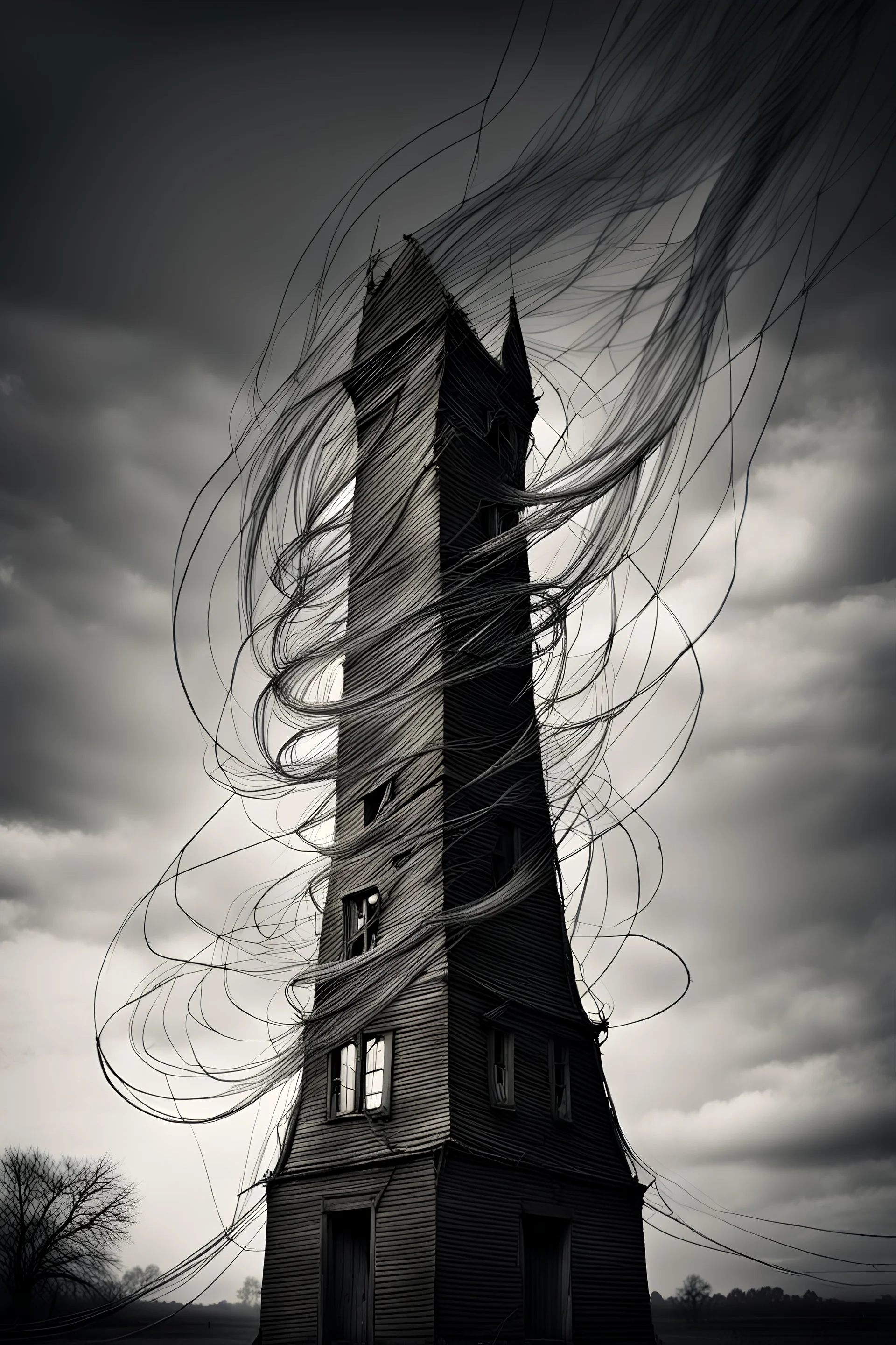 twisted perspective in high winds,[Verse] You built the dreams, but broke the seams You chased the sparks, but lost your marks In your wires tangled tight, I saw your light But you can't see my tears at night [Chorus] You're a sweet song gone sour Fixing hearts by the hour But in this tangled, twisted tower You can't find your own power [Verse 2] In your silver, shining haze, lost within the maze You fix what’s broken, but your own heart pays Every calculated move, another chance to prove But i