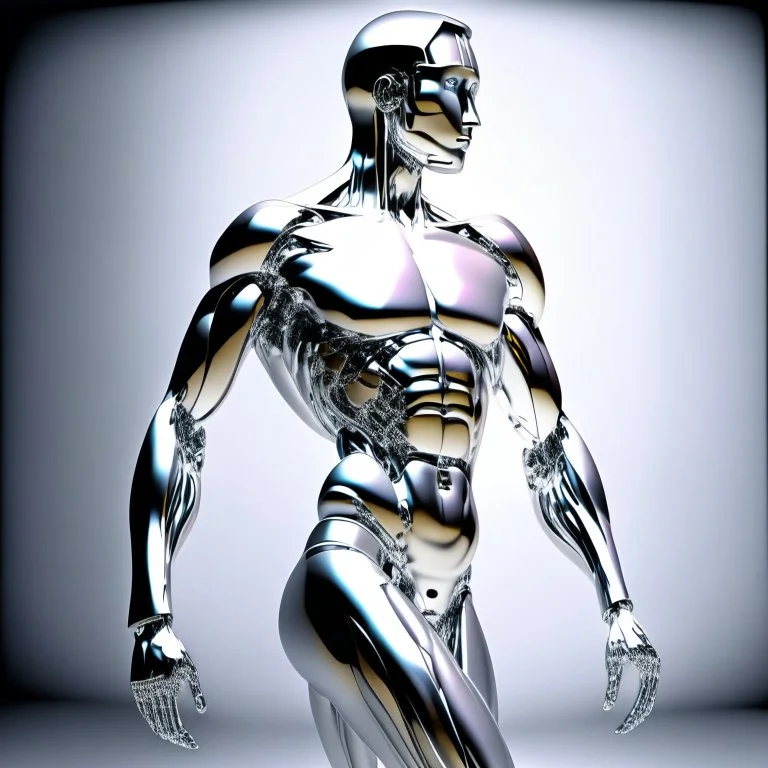 chrome human body