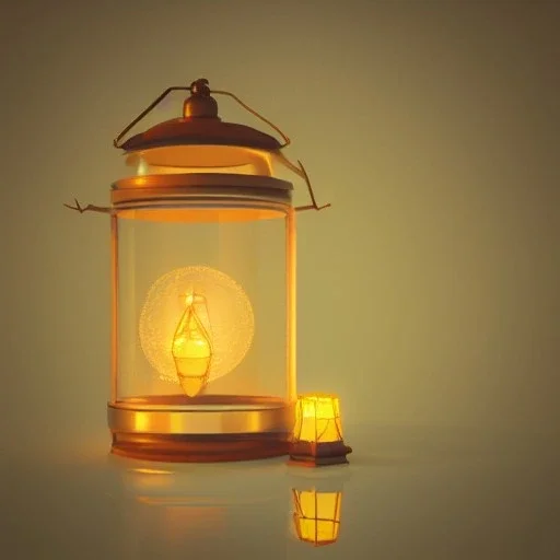 fireflies in a lantern, many ghostly lights inside a belljar, polaroid, luminescent glow, moody, tender, photorealistic, octane render, golden hour