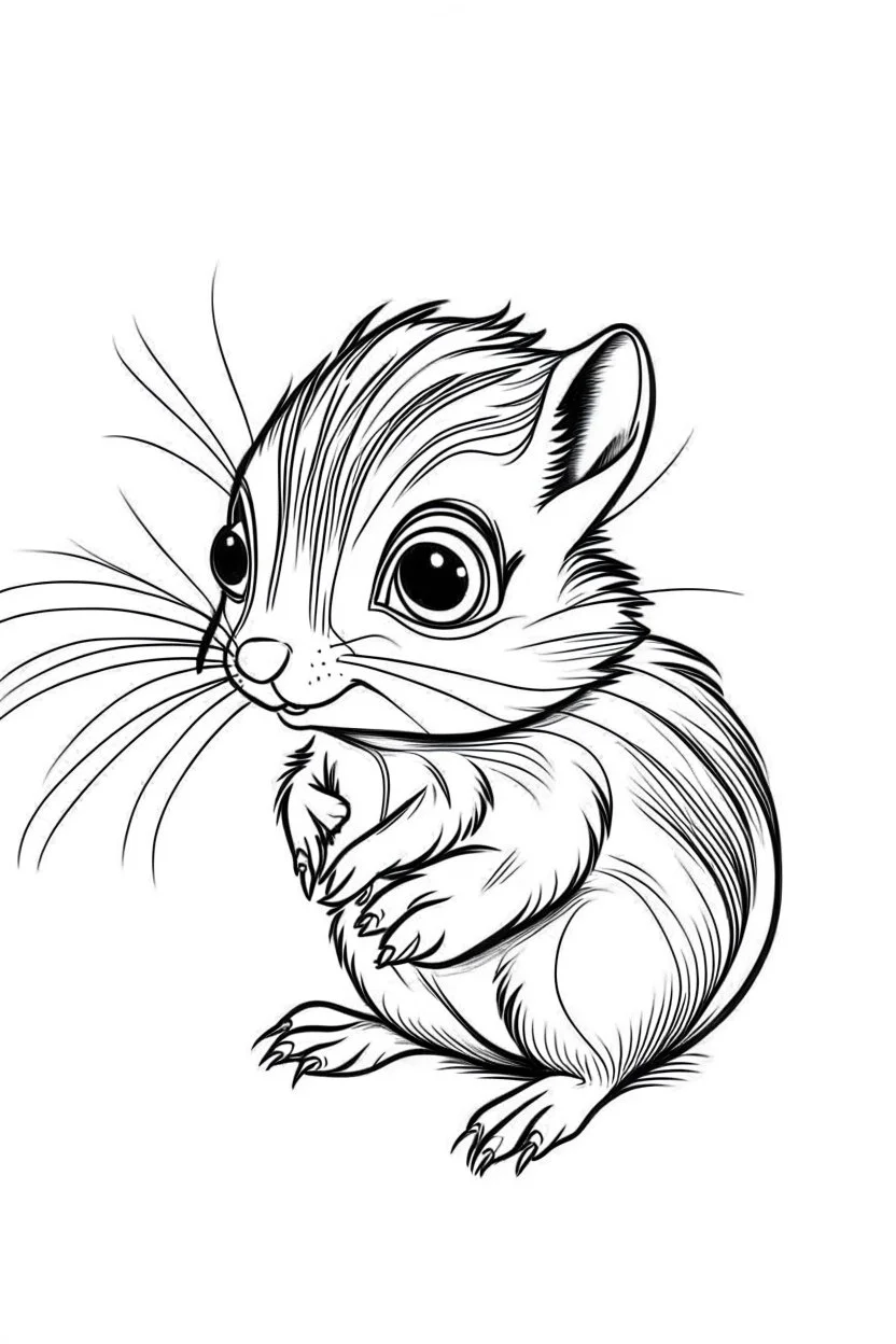 Cute Little Squirrel Coloring Page Outline Sketch Drawing Vector, Wing  Drawing, Squirrel Drawing, Ring Drawing PNG and Vector with Transparent  Background for Free Download