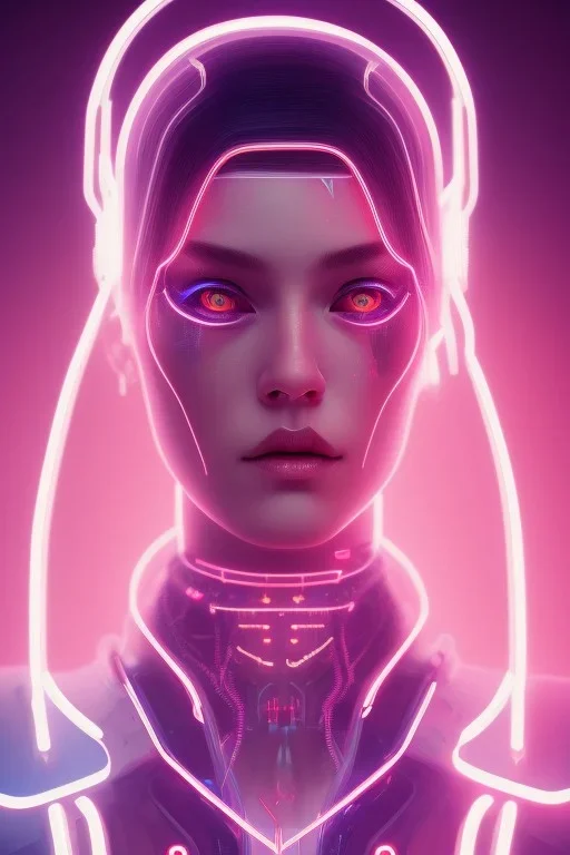 cyberpunk, head, women, portrai, tron