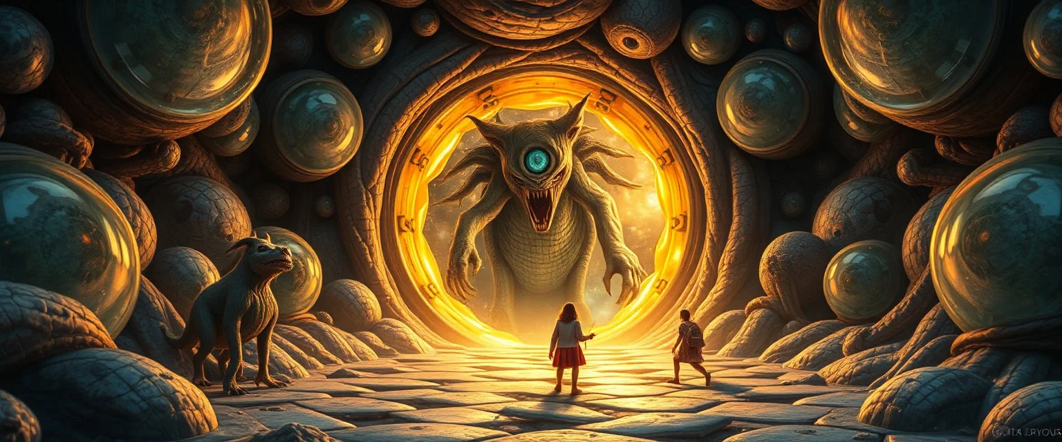 enter the strangest bubble doorway to weird dimension and its heavenly messed up creatures