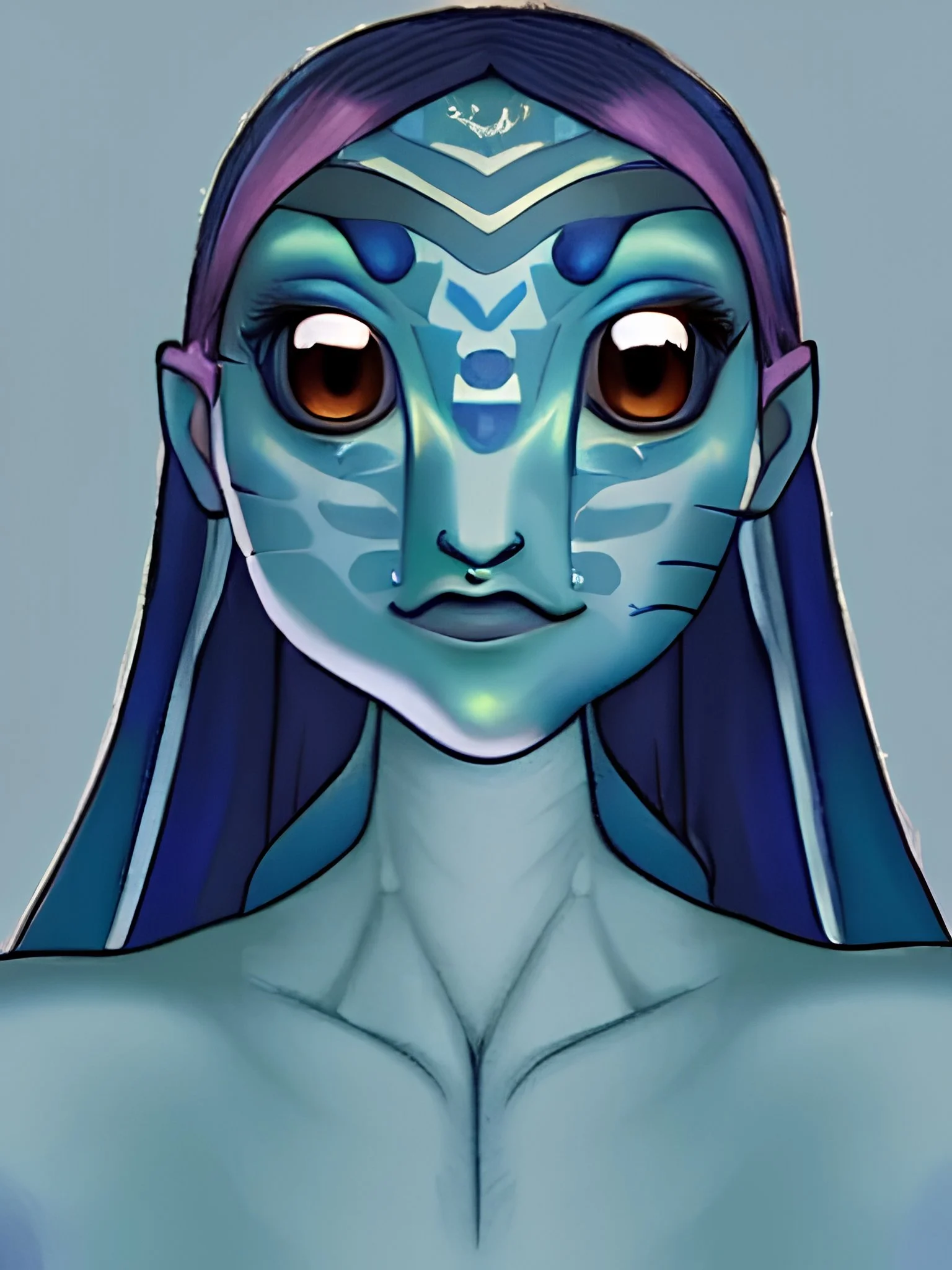 Avatar OC blue Navi humanoid creature