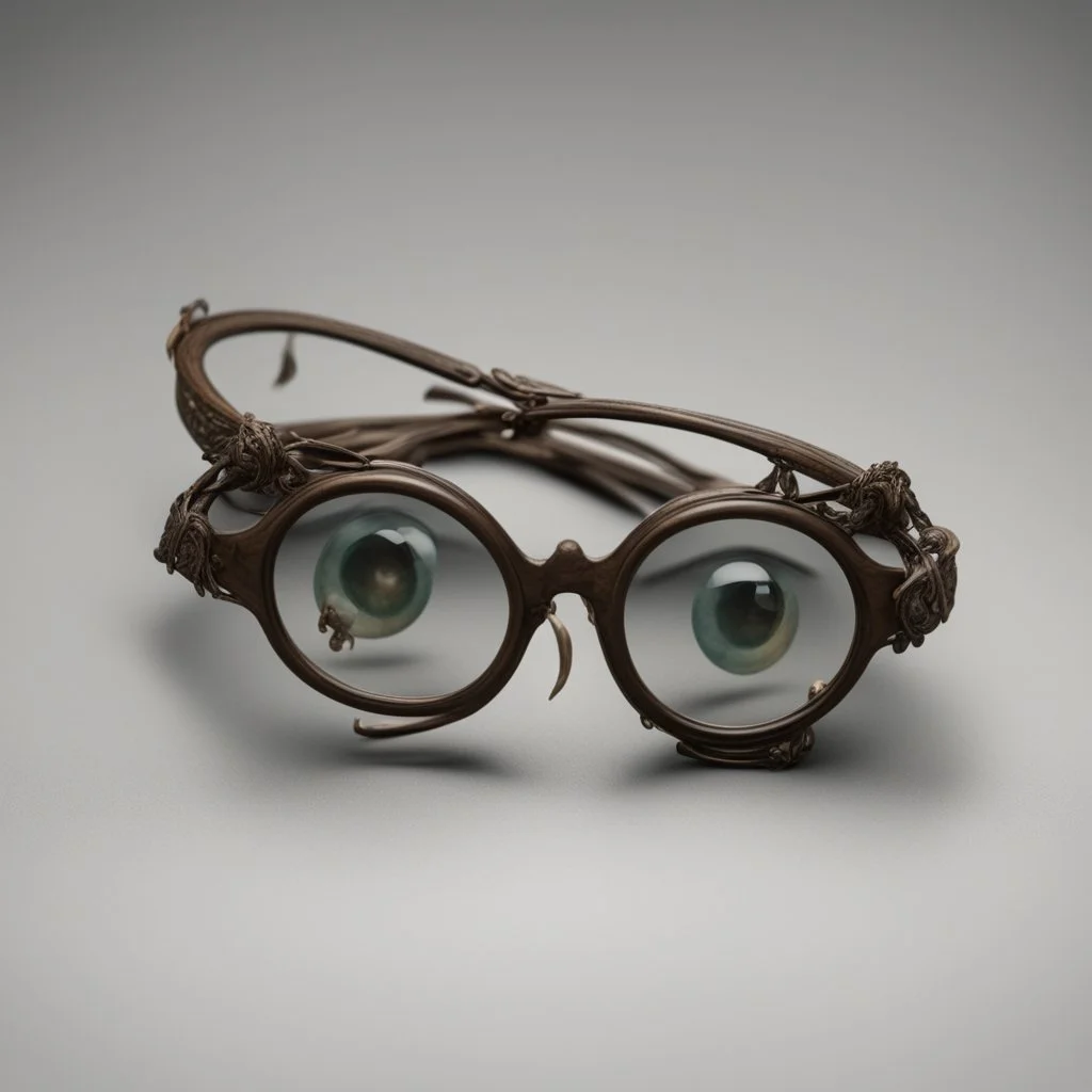 A set of spectacles for a creature with three eyes