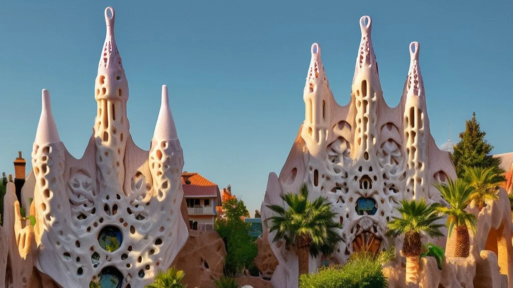 Ice cream castles in the summertime; Antoni Gaudí