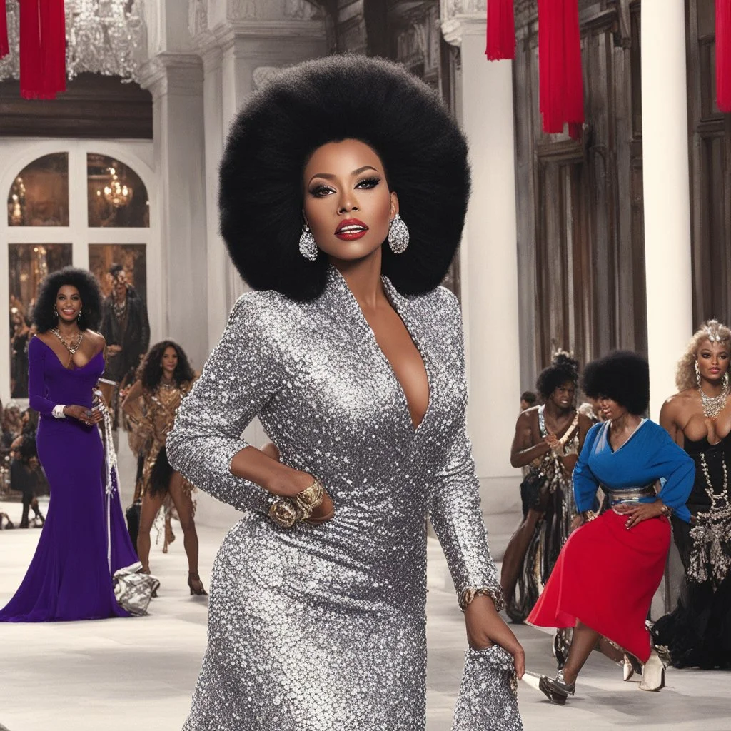 Women, not girls, rule my world I said they rule my world Act your age, mama (not your shoe size) Not your shoe size Maybe we could do the twirl You don't have to watch Dynasty To have an attitude, uh You just leave it all up to me My love will be your food