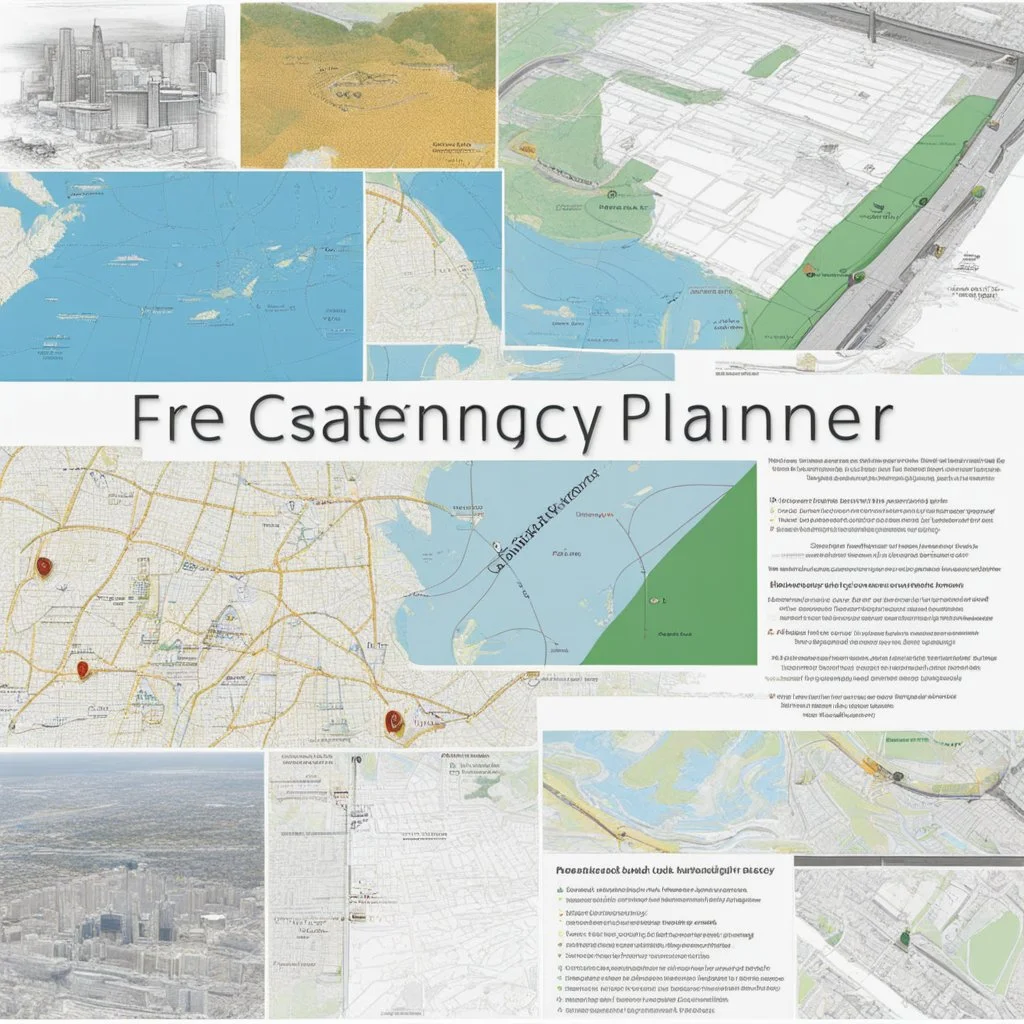 Aesthetic; Mesmeric; Gaslighted; Intuitive; Intriguing; Captivate; Persuasive eBook Art **Featured Designs:** Strategic planners reviewing maps and architectural plans. **Appearance:** eBook art ideas that visually conveys concepts related emergency management, climate adaptation, fire safety, engineering, risk analysis & community protection.