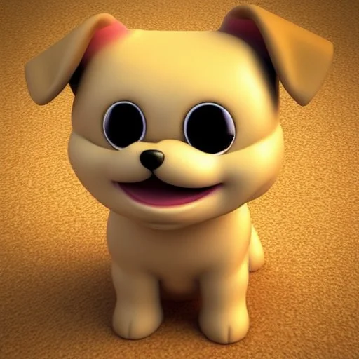 Cute dog 3D