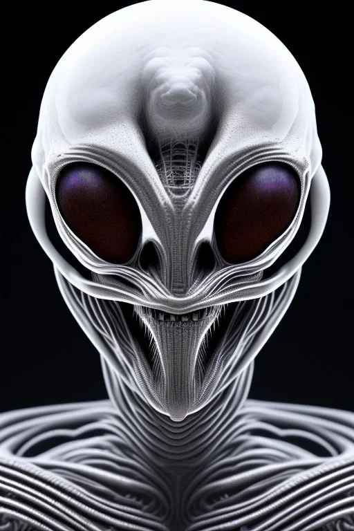 alien, head, 8k, finely detailed, photo realistic, HR Giger style