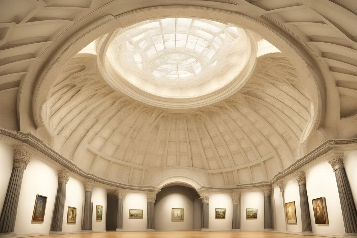 3D natural lighting museum ceiling