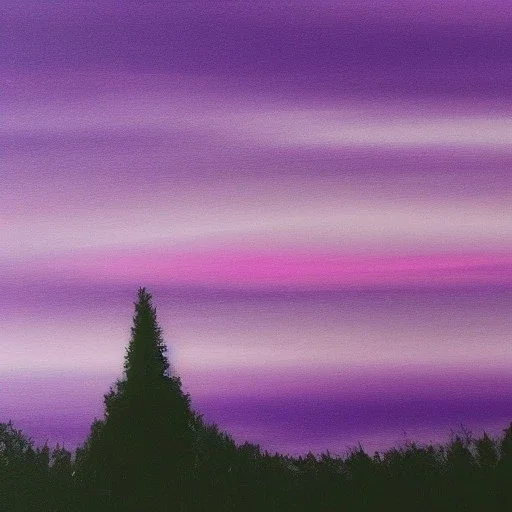 purple sky