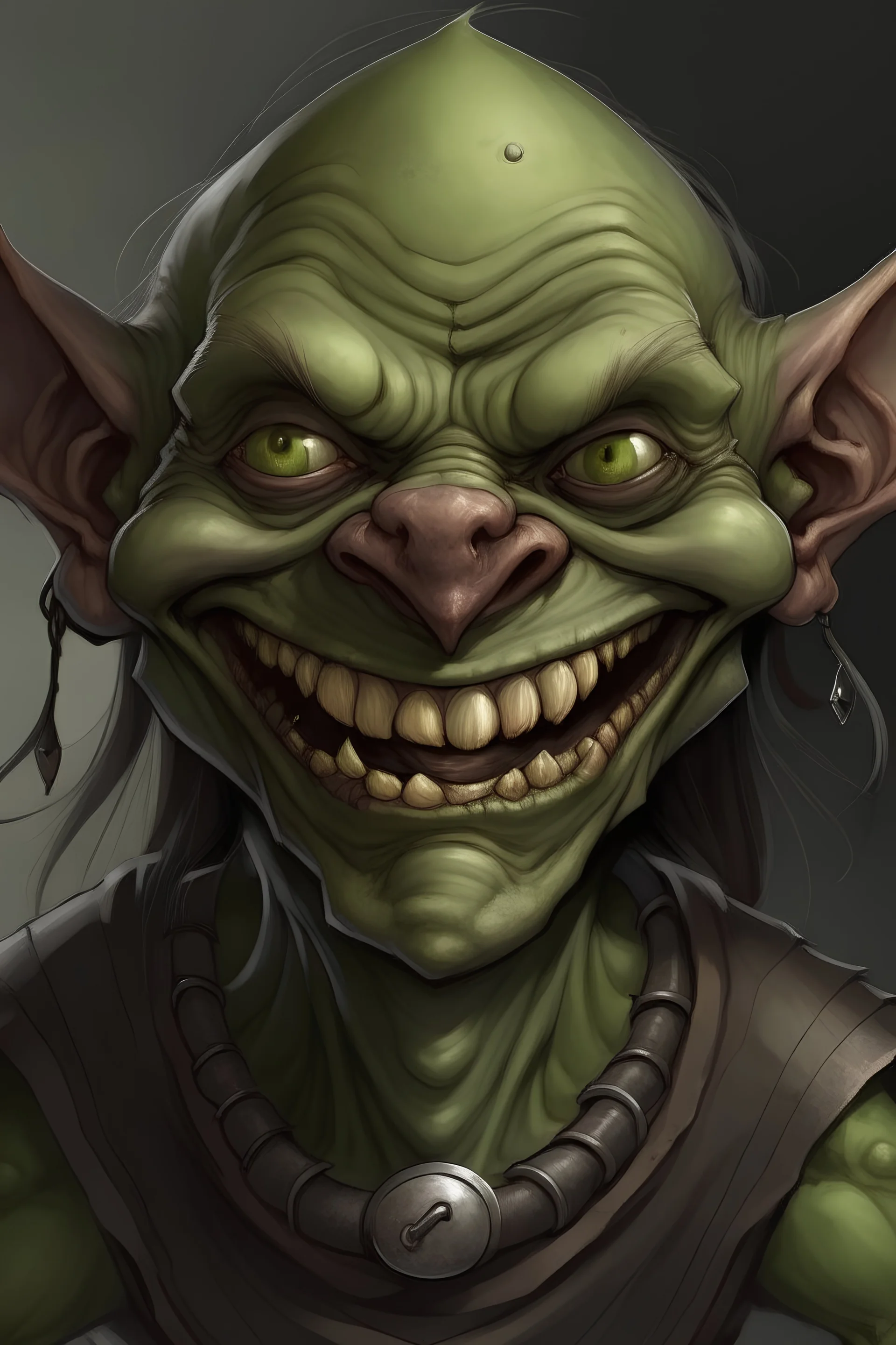 Female goblin with bad teeth