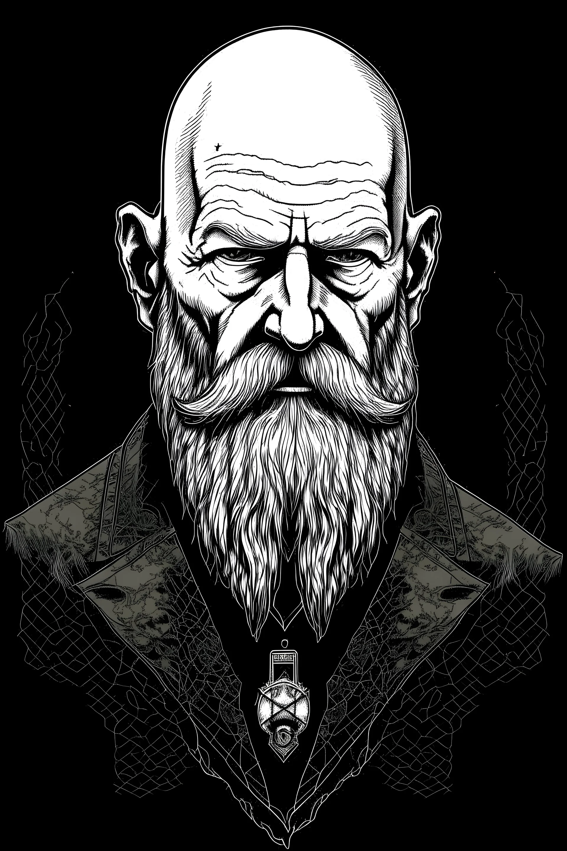 Freud psychology long beard motorhead bald coff