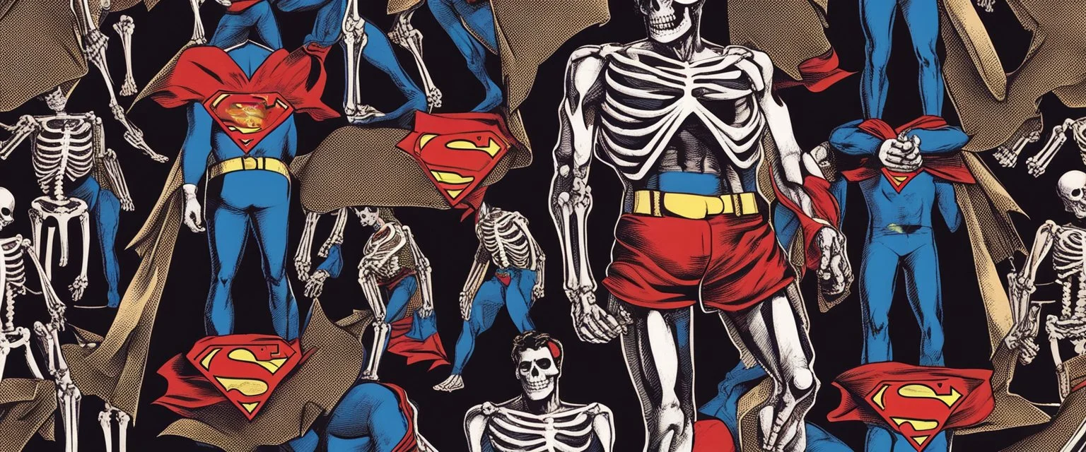 skeleton superman boxer