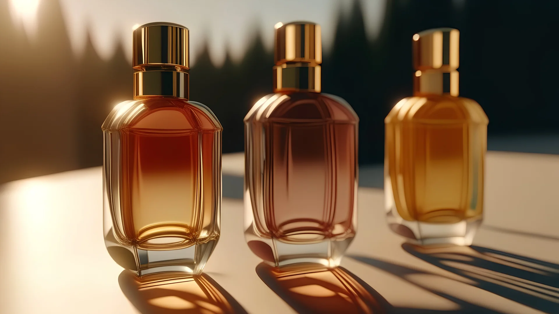 Generate me an aesthetic image of perfume in daylights