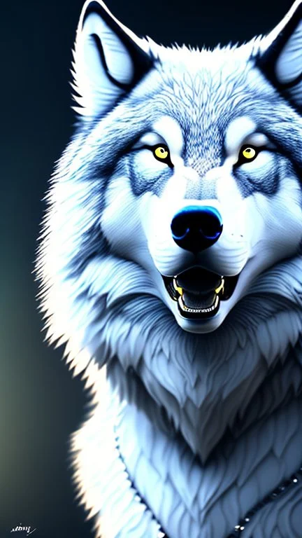 White fur, Werewolf, Red eyes, character, full body portrait, expert, insanely detailed, 4k resolution, cinematic smooth, intricate detail, fluffy, award wining portrait, anthropomorphic wolf