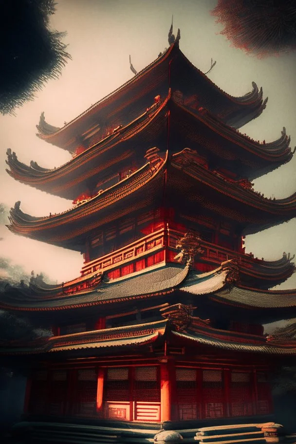 Temple on air,yu tian temple