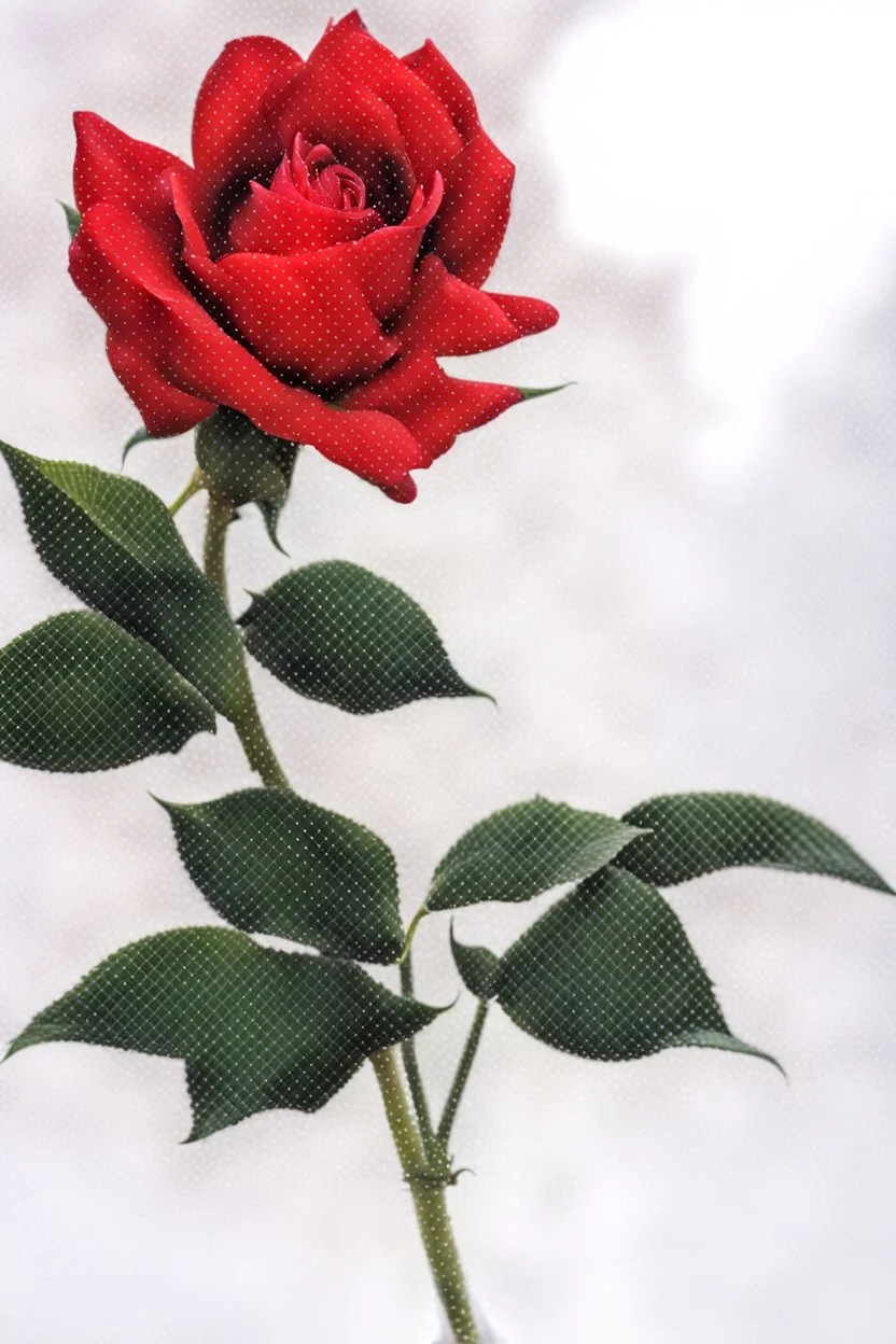 roses in clear vase, photograph