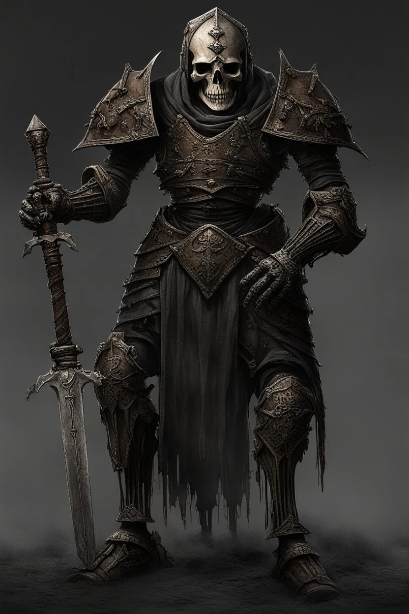 dark age armored skeleton knight , death incarnate