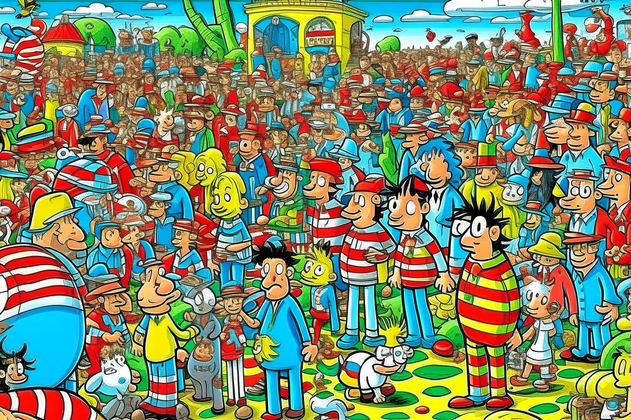 where's Wally but with cats big image city