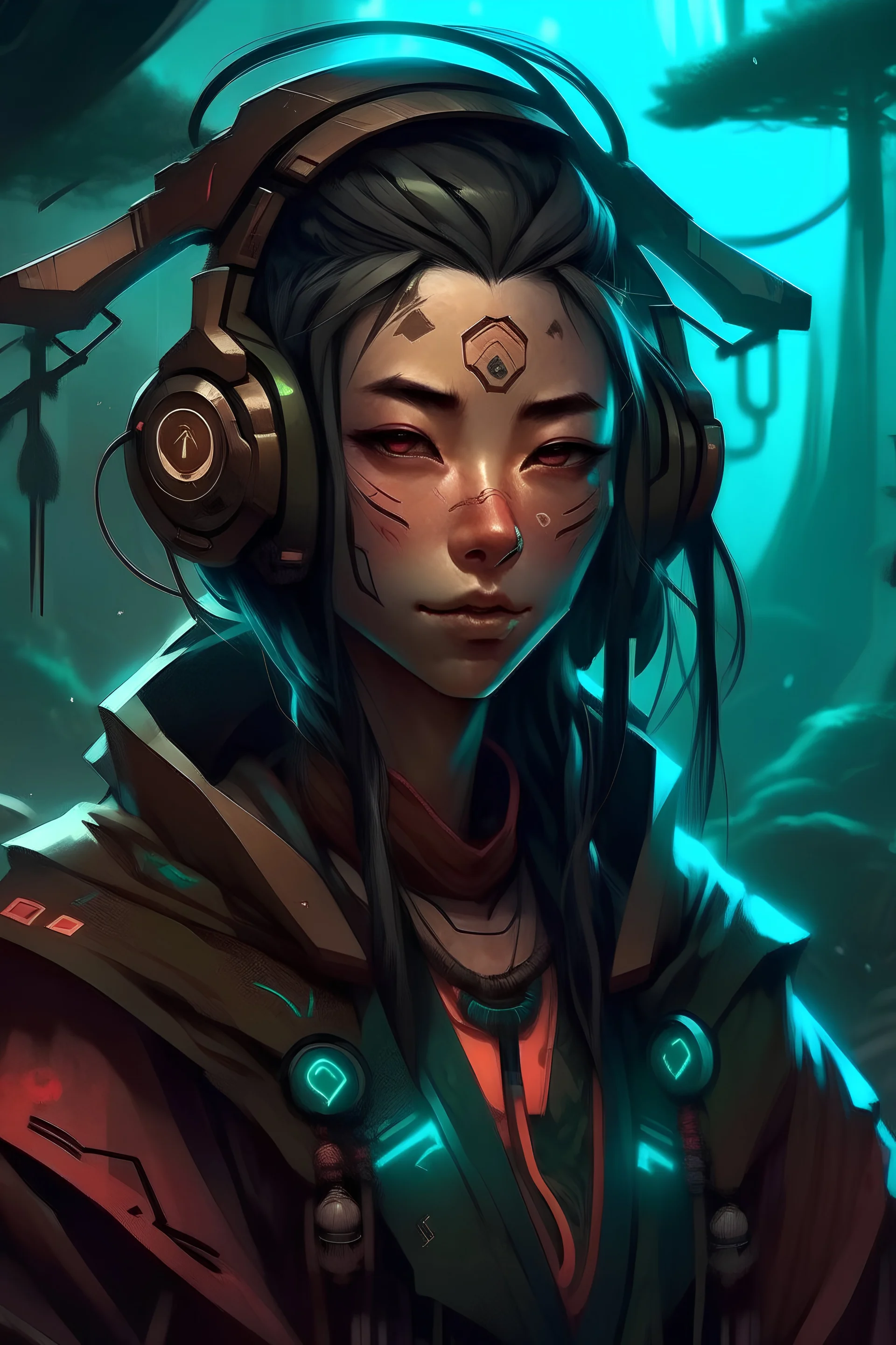 npc cyberpunk druid asia-pop