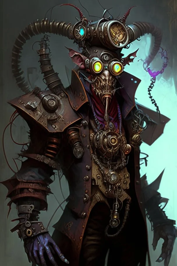 demon monster humanoid artificer steampunk engineer