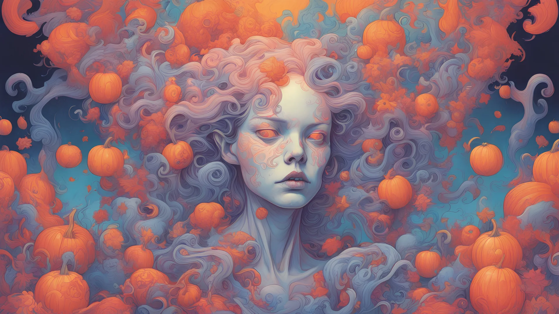 psychedelic halloween by james jean