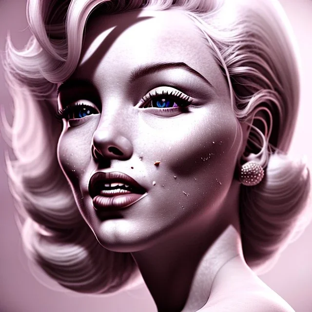 Realistic image portrait, Marylin Monroe, highly detailed, unreal engine 5, ray tracing, RTX, lumen lighting, ultra detail, volumetric lighting, 3d, finely drawn, high definition, high resolution.