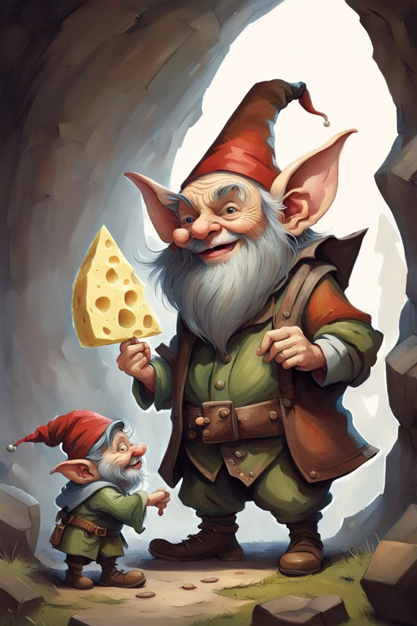 a small goblin, and a little gnome, With the teacher mouse smiling bravely, our brave dwarf stumbled. On day two, he regrouped, plotting a clever scheme, With a giant cheese wedge, he lured it like a dream.