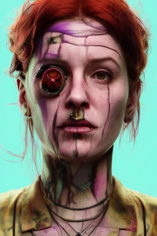 A portrait post-apocalypse of Lana Wachowski,transgender ,sin city, Mila Cunis, Bill Gates,beauty,death,paranormal,eatheral,realistic,sharp,urple,red,fire,adorable,armaggedon,deep colours ,fire,purple,red,gold,dark,cinamatic,fantasy,demon,hell,sci-fi fantasy style, volumetric lighting, particales,highly detailed,cinamatic,ignore NSFW , masterpiece, best quality, black skinned, sparkling eyes, sun light, 8K, high