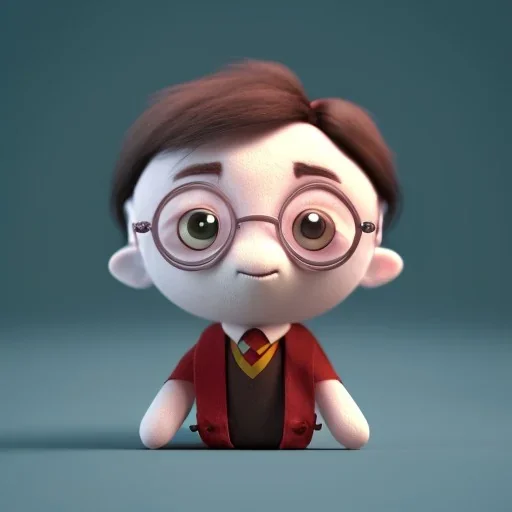 tiny cute {harry potter} toy, standing character, soft smooth lighting, soft pastel colors, skottie young, 3d blender render, polycount, modular constructivism, pop surrealism, physically based rendering, square image