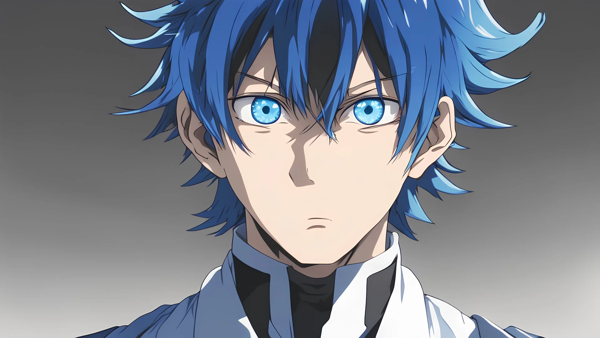 Satoru Gojo bright blue eyes