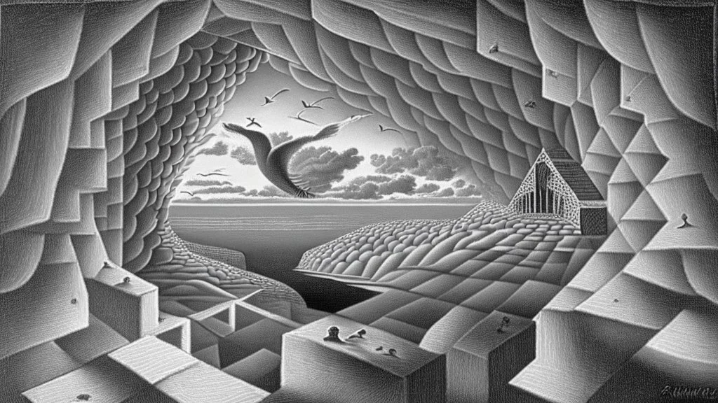 Ein Silberstreif am Horizont von M.C.Escher