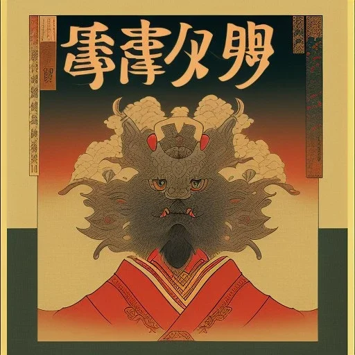  brand logo, Ukiyo-e japanese art