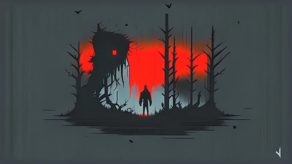 minimalist horror gaming theme