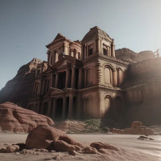 Petra, realistic, hyper detailed, unreal engine 5, octane render