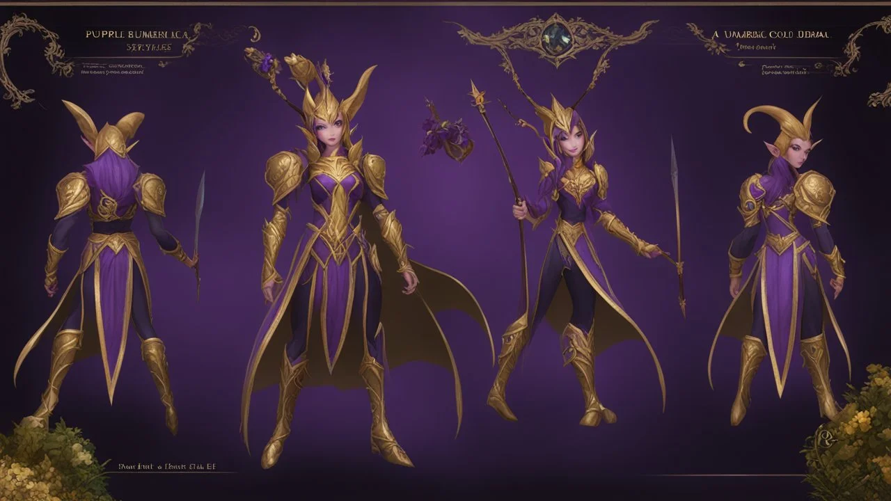 A purple Umbral Gold Elf