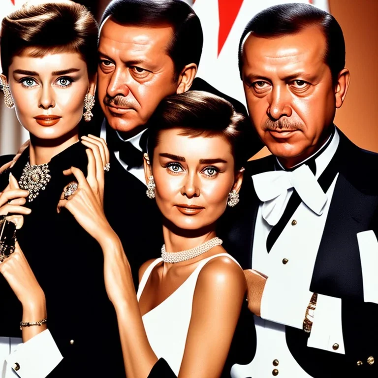 Recep Tayyip Erdogan and Audrey Hepburn partner on office