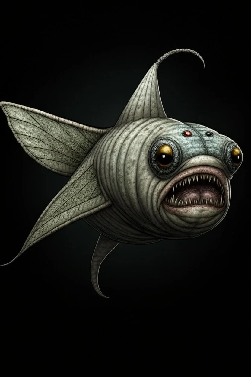 Moth / shark / human hybrid