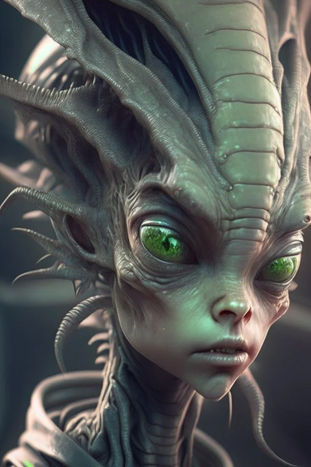 Alien teenager,highly detailed, artstation, sharp focus