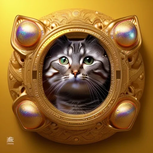 3d cute cats, beautiful rich, detailed yin and yang symbol, shiny, intricate, gorgeous, ultrafine detail, hyperrealism, trending , sharp focus, intricate details, highly detailed, glowing, glitter, complementary colours