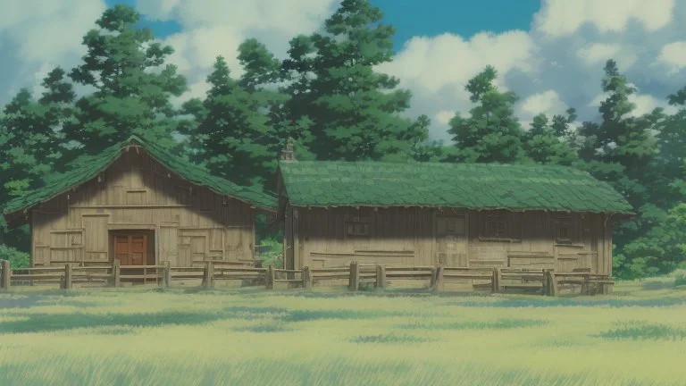 Masterpiece, Clear sky, 1cabin, woods, maunten, snowy,