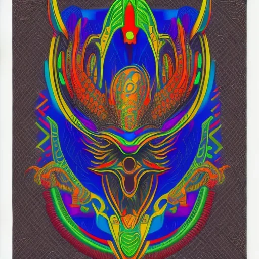 alien rooster deep colors kente