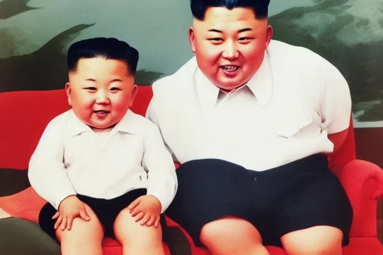 Kim jong un as A toddler