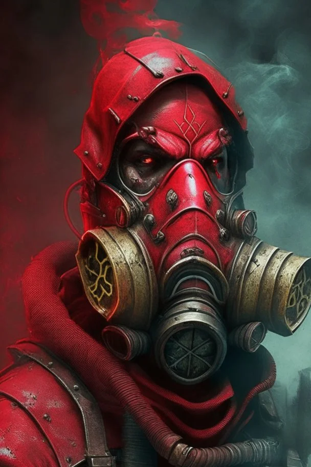 Blood seeker with gas mask