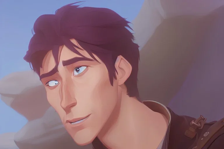 Portrait of Flynn Rider by Jake Bartok