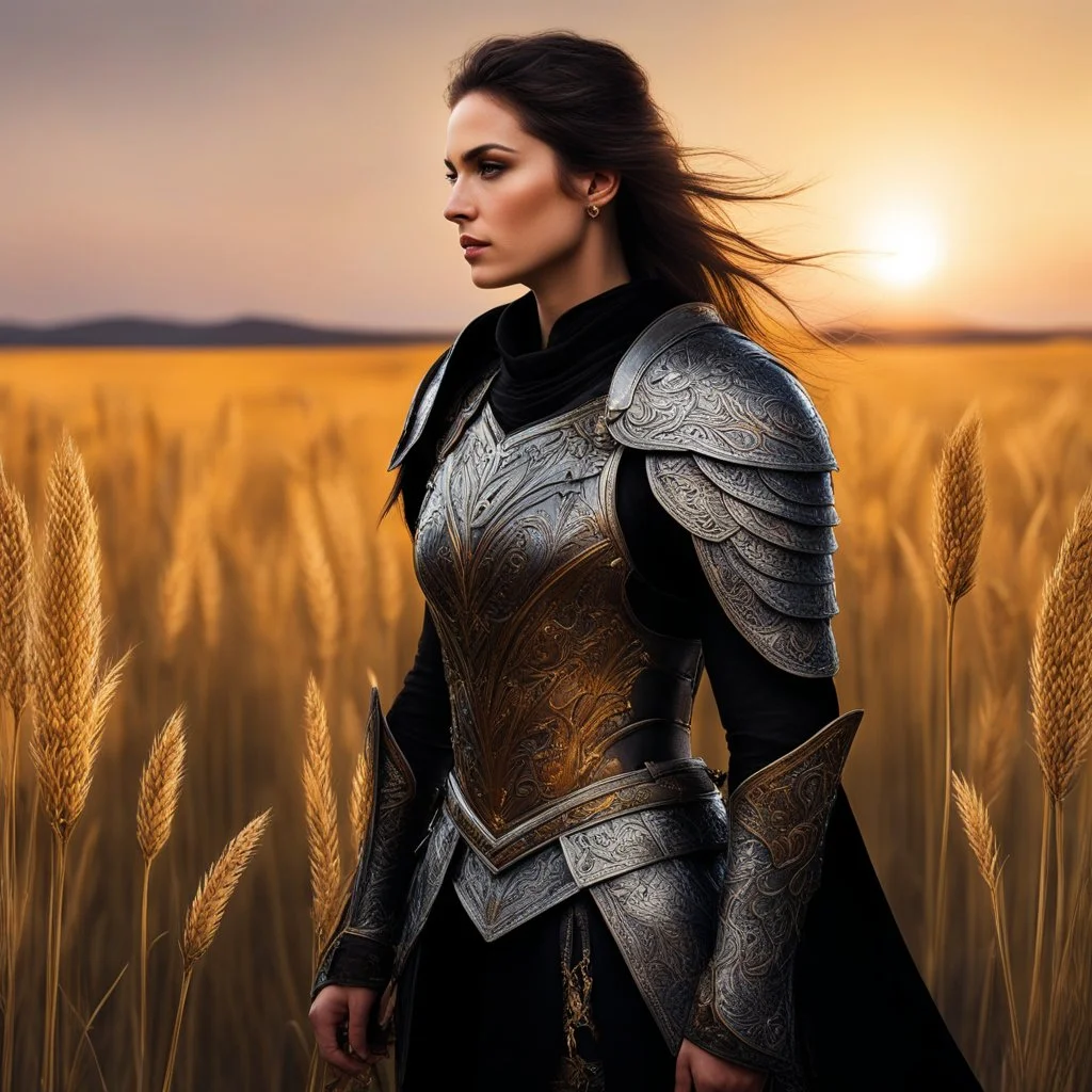 Raven Blackthorn reached for the sword that had been her constant companion for fifteen years of bloodshed and betrayal. The ornate patterns etched into her armor weren't mere decoration – they were a record of every contract fulfilled, every oath kept, every life taken in service to the highest bidder. But this contract was different. The sunset painted the wheat fields golden, much like that day sixteen years ago when she'd watched raiders burn her village to the ground. Now, she'd discovered