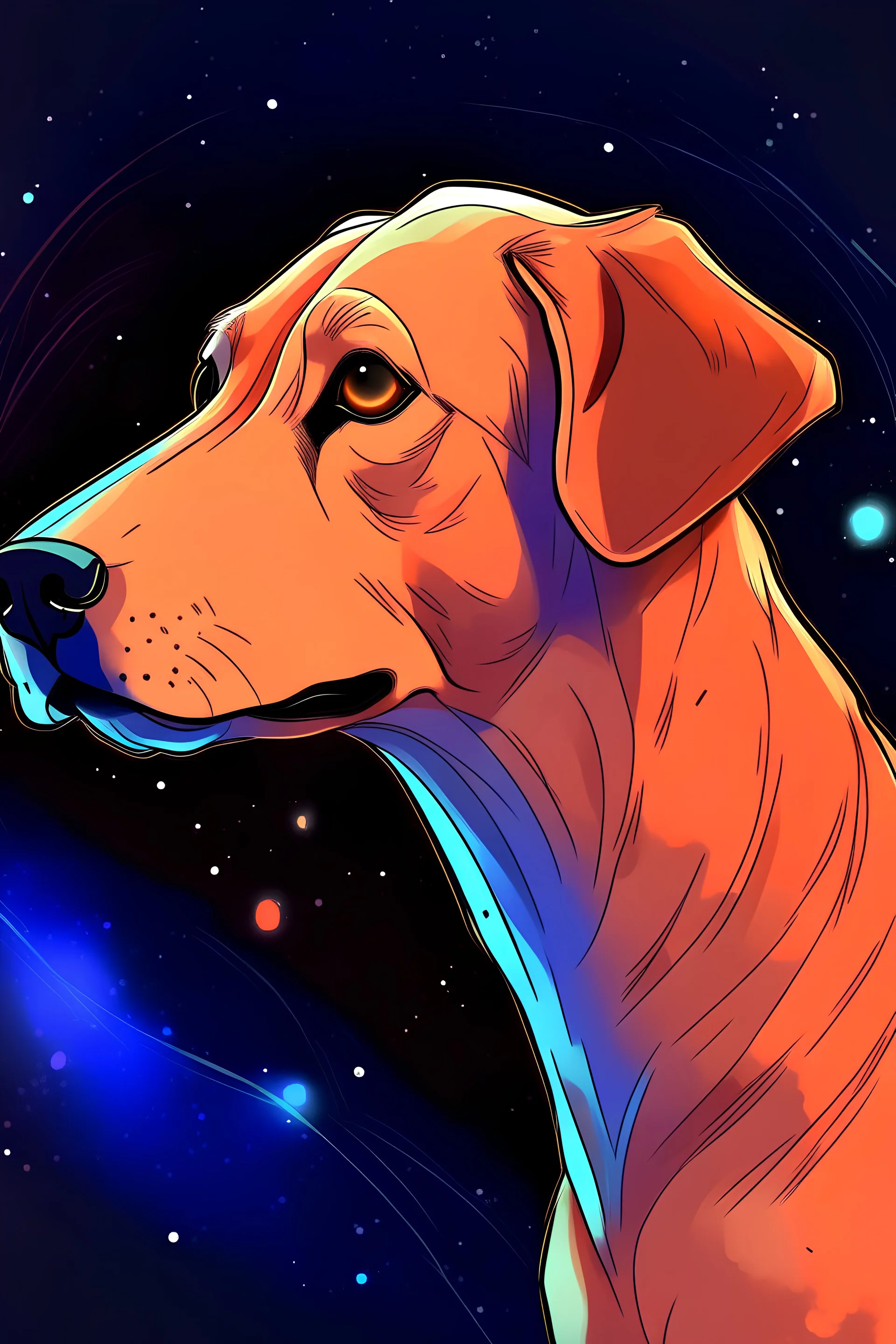 Draw a dog that can destroy galaxies