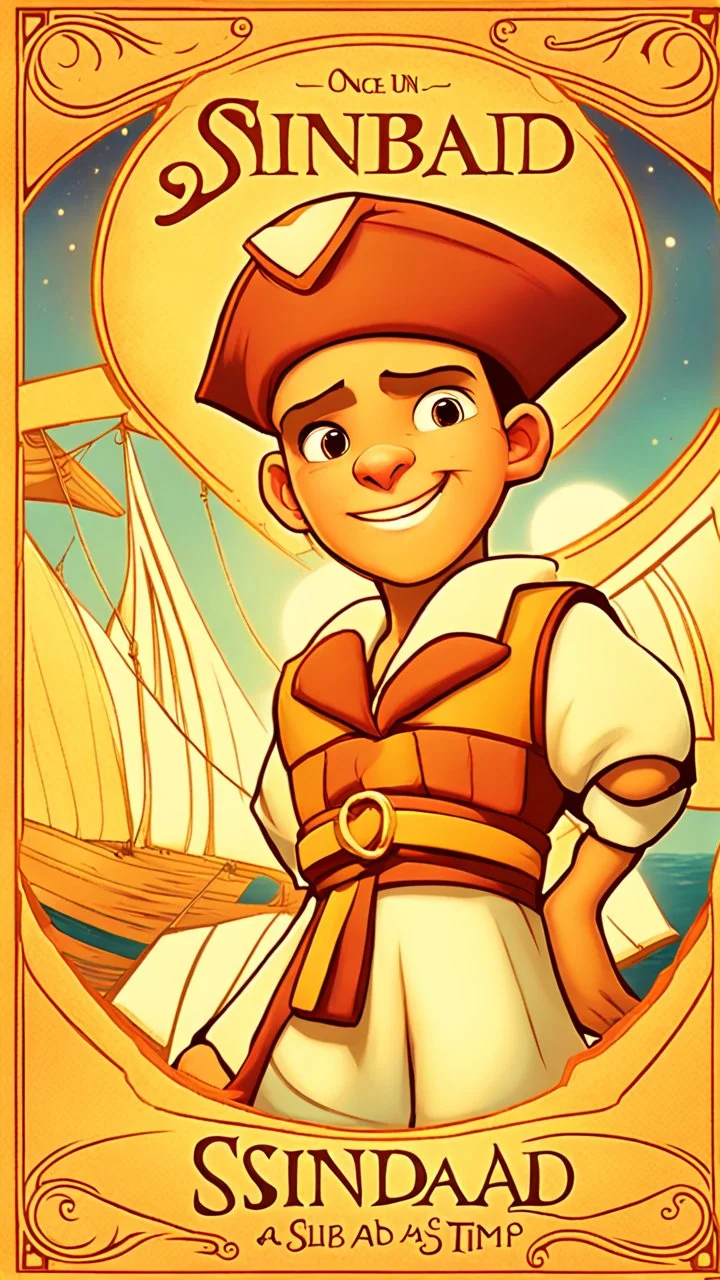 Once upon a time, in a faraway land, lived a brave and curious young sailor named Sinbad. With a heart full of courage, he set sail on a magnificent ship to explore the world's mysteries.