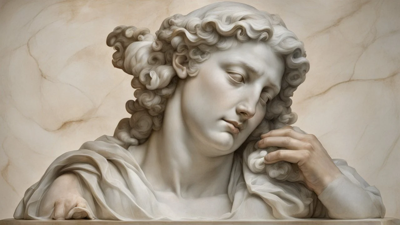 Marble sculpture by Andrea del sarto